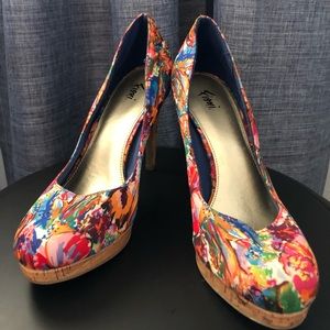 Payless “Fioni” Colorful Heels